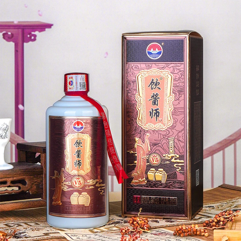 饮酱师【窖藏5年】53度酱香型白酒酿造经典陈酿白酒观赛搭子53度500