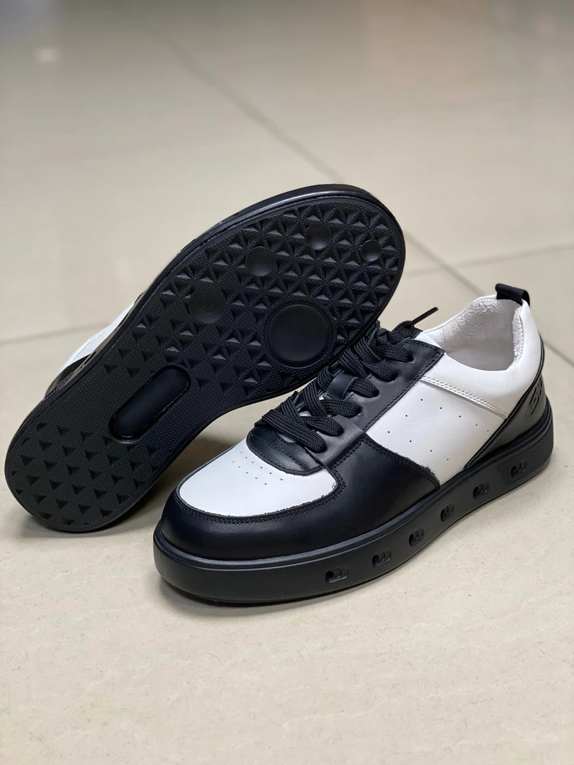 男士外贸户外板鞋耐磨真皮透气舒适系带黑色皮鞋透气男鞋夏季薄款