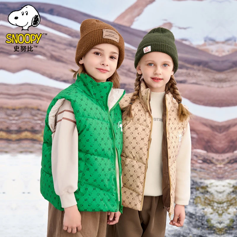 史努比儿童棉马甲秋冬保暖背心F1F6071-1-3F