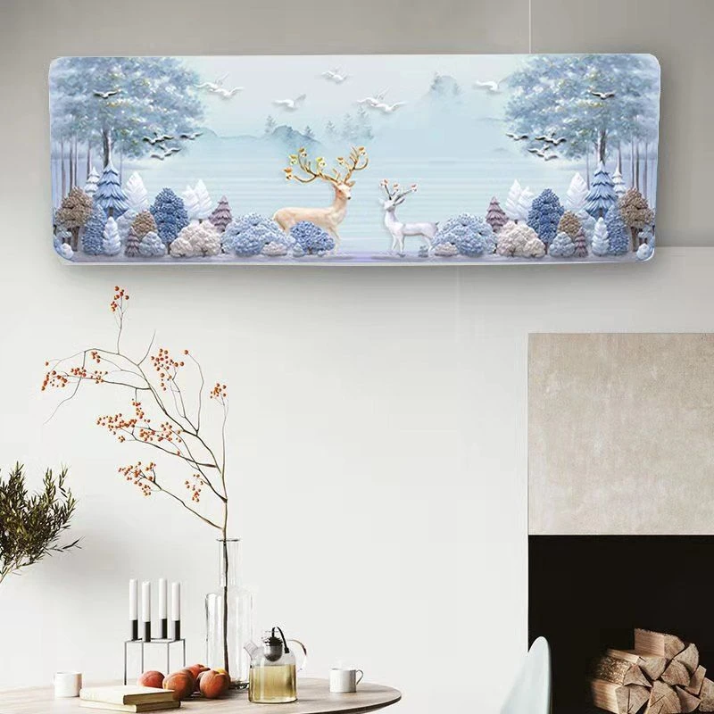 印花空调防尘罩1P/1.5P/2P/3P/美的格力通用空调罩挂式空调防尘罩