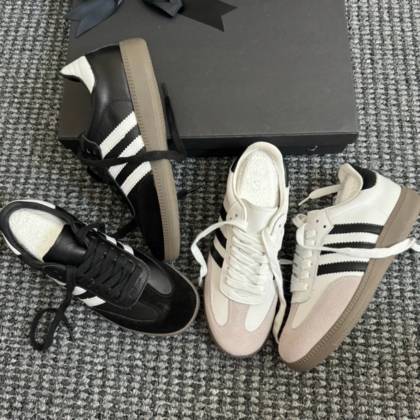 情侣款头层牛皮德训鞋