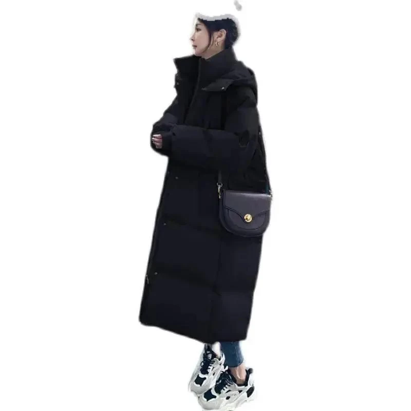 2023年新款羽绒羽绒服女长款过膝今年爆款炸街羽绒服衣冬季