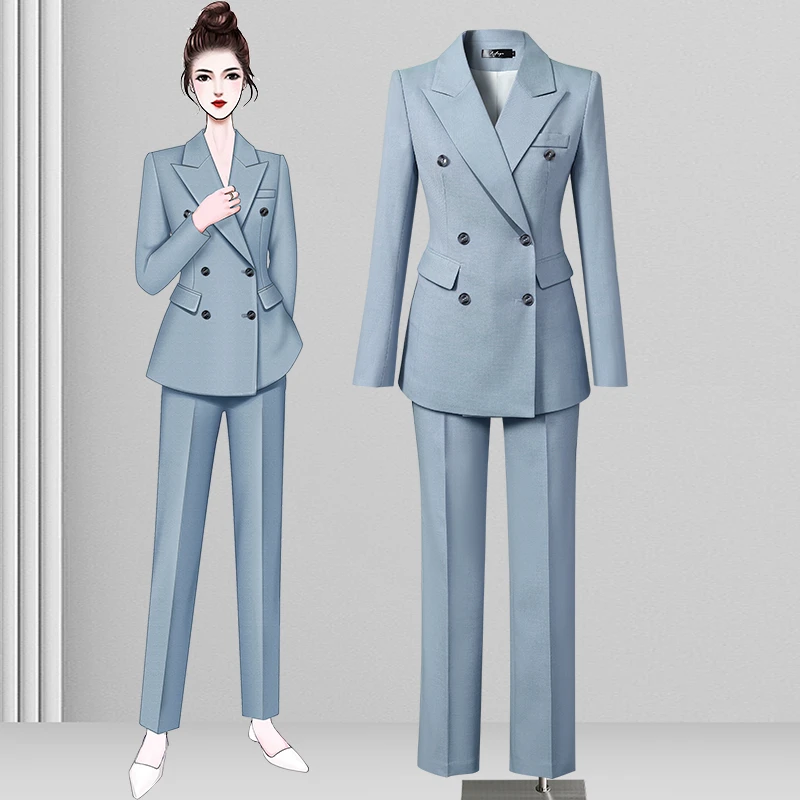 GUTIFU通勤西装套装女2025春秋新款高级上班白领西服气质商务正装