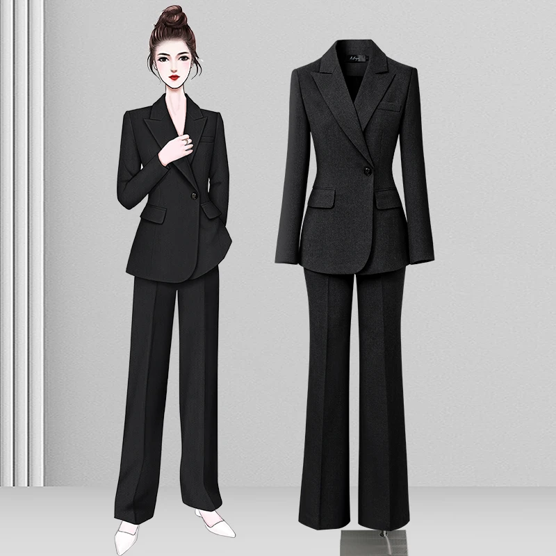 X5054单件西服2025新款中厚西装套装女职业气质商务正装外套通勤