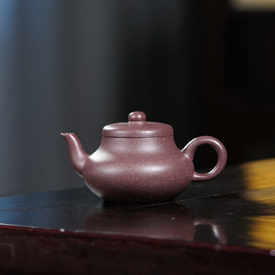 遇壶堂小君德110cc/紫玉金砂宜兴原矿纯手工紫砂壶小容量茶器0601
