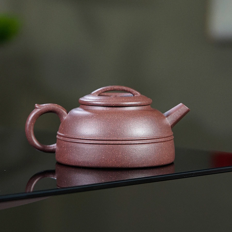 双线200cc/紫玉金砂正宗宜兴纯手工原矿紫砂壶0644泡茶壶