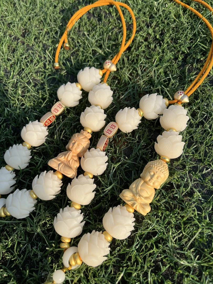 汽车后视镜挂件好韵莲莲宝宝佛关姐姐菩提莲花车内装饰高档挂饰