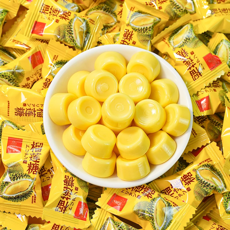 特浓榴莲糖榴莲味水果硬糖散装结婚喜糖过年糖果年货休闲零食批发