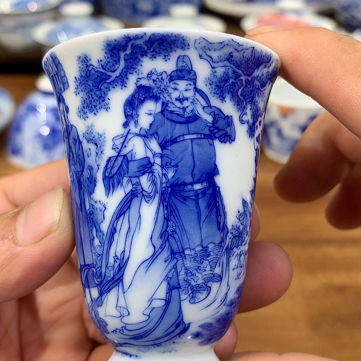 晓竹窑青花三千宠爱在一身