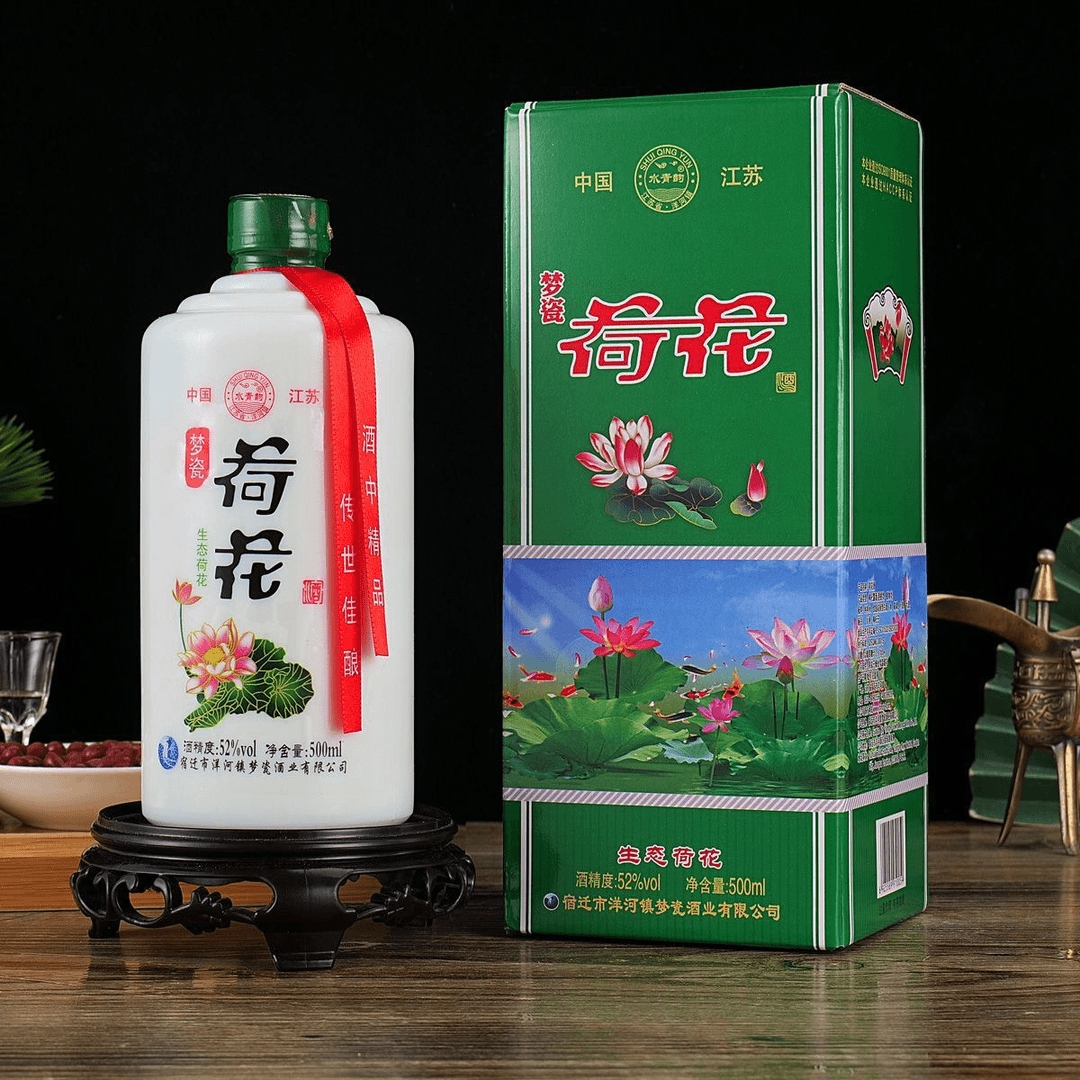 水青韵荷花酒浓香型纯粮食酒 500ml x52度