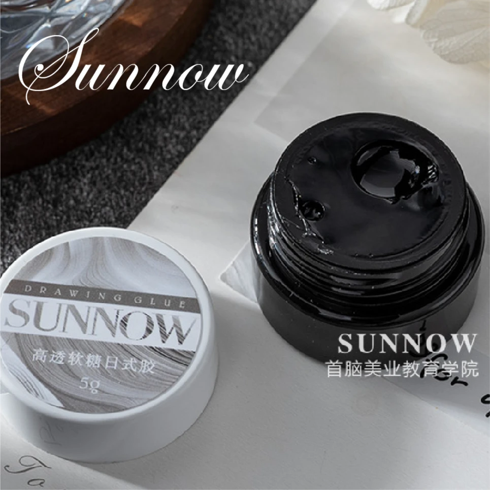 SUNNOW/首脑秋冬易操作无毒高透软糖日式胶软糖造型甲油胶