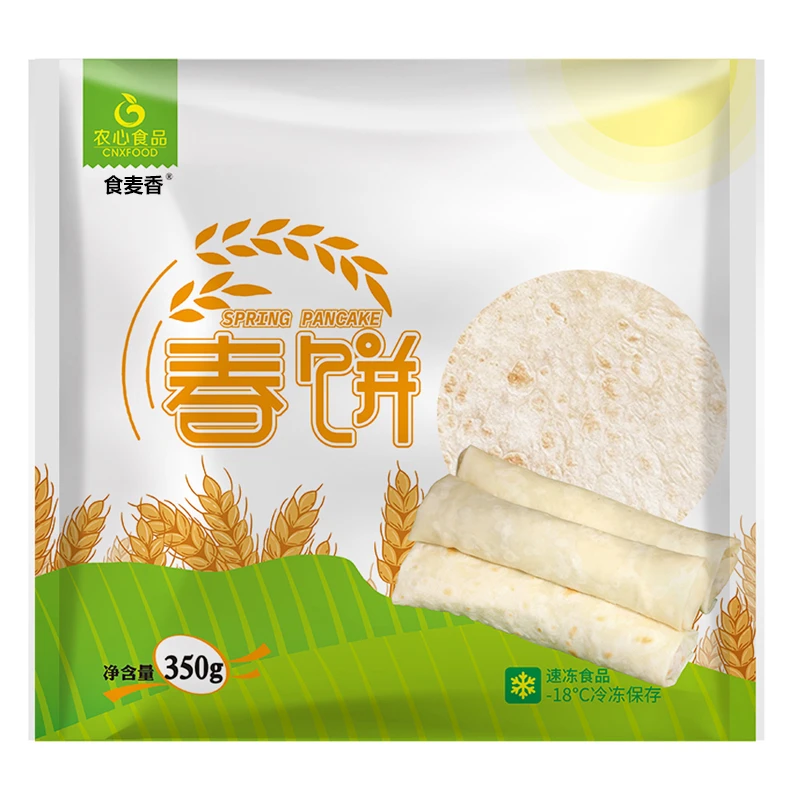 【宠粉专属】食麦香春饼东北烫面原味4袋350克手工早餐粗粮春饼卷饼