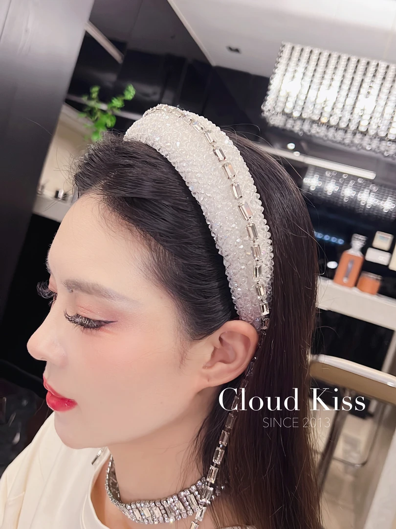CLOUD KISS轻奢时尚气质糖果色钉钻高颅顶链条流苏发箍 BL07310