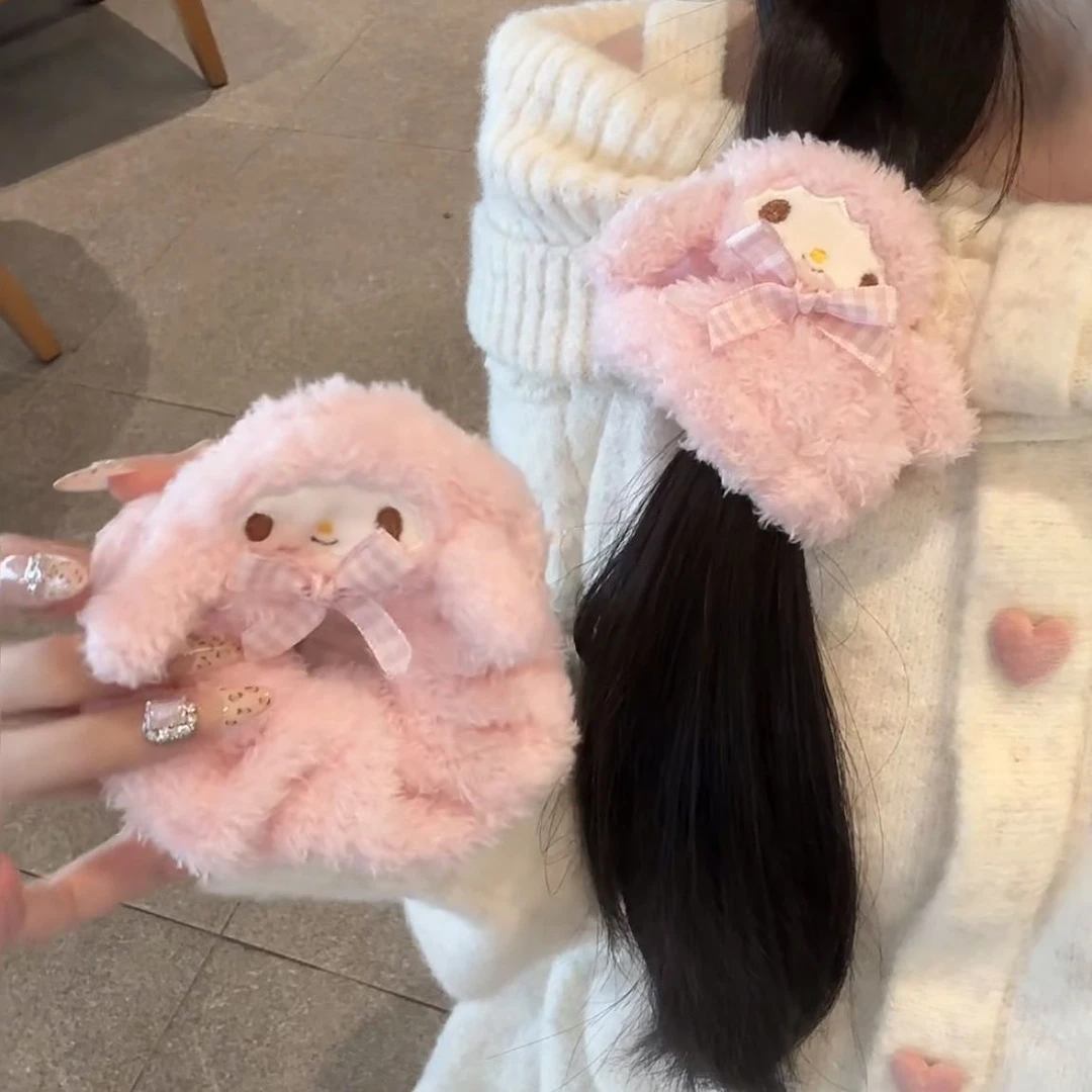 毛茸茸小羊piano粉色大肠发圈可爱少女心必爱诺发绳头绳马尾发饰