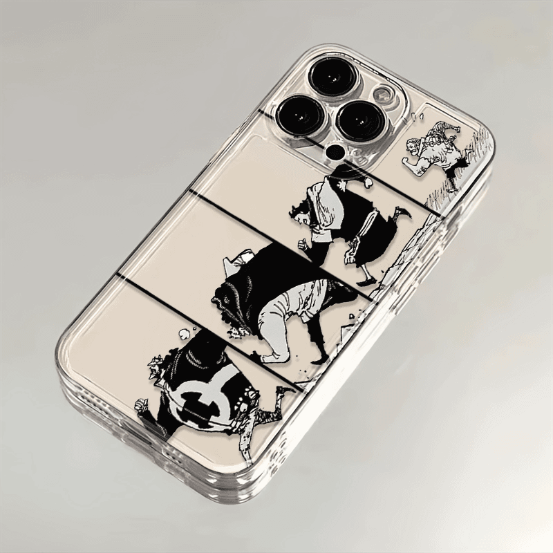 奔跑的大熊苹果小米华为iPhone15/14promax手机壳13透明12软11/xs