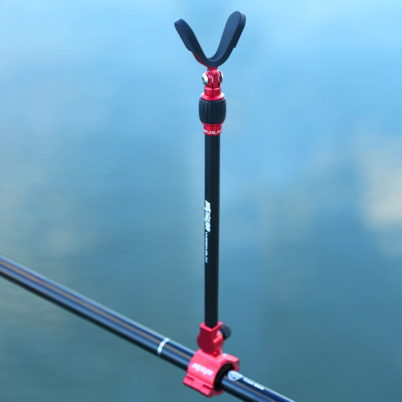 威宝莱鱼竿支架大物支架专用后挂铝合金伸缩天线通用杆挂竿架后挂