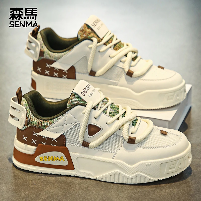 SENMA/森马2024新款男鞋潮流百搭板鞋男款低帮潮鞋运动休闲鞋