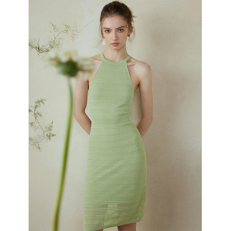 Mix Selection｜韵青NO.3 小清新法式优雅挂脖裙MSBIQ0527