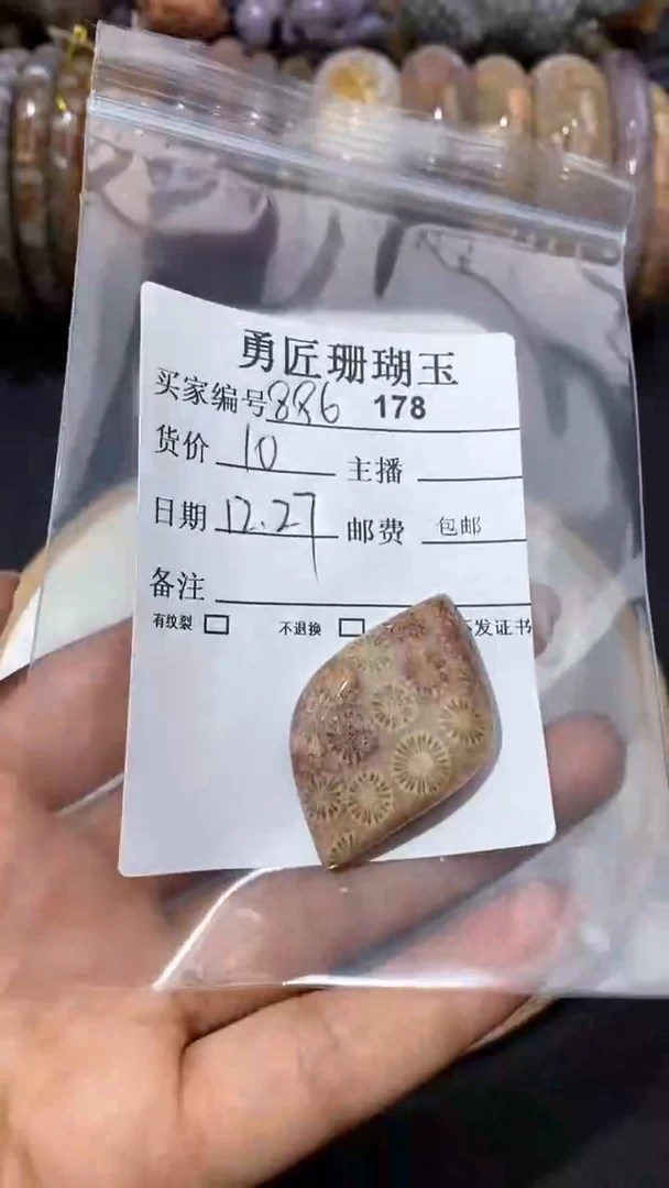 【闪购商品】硅化玉颈饰未镶嵌178