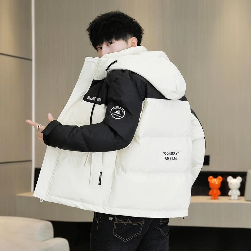 羽绒服男士2023年新款潮牌初高中学生短款冬季外套青少年保暖冬装