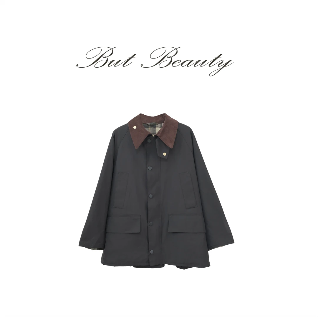 【丛林篝火】复古老钱风经典防风防水短款猎装外套上衣女外套