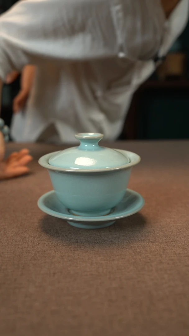 【闪购商品】汝瓷主人杯壶盖碗瓶