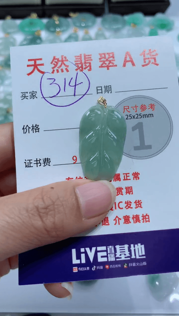 【闪购商品】翡翠颈饰未镶嵌天然A货翡翠挂件