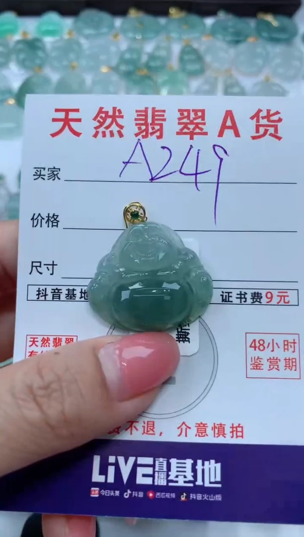 【闪购商品】翡翠颈饰未镶嵌天然A货翡翠挂件