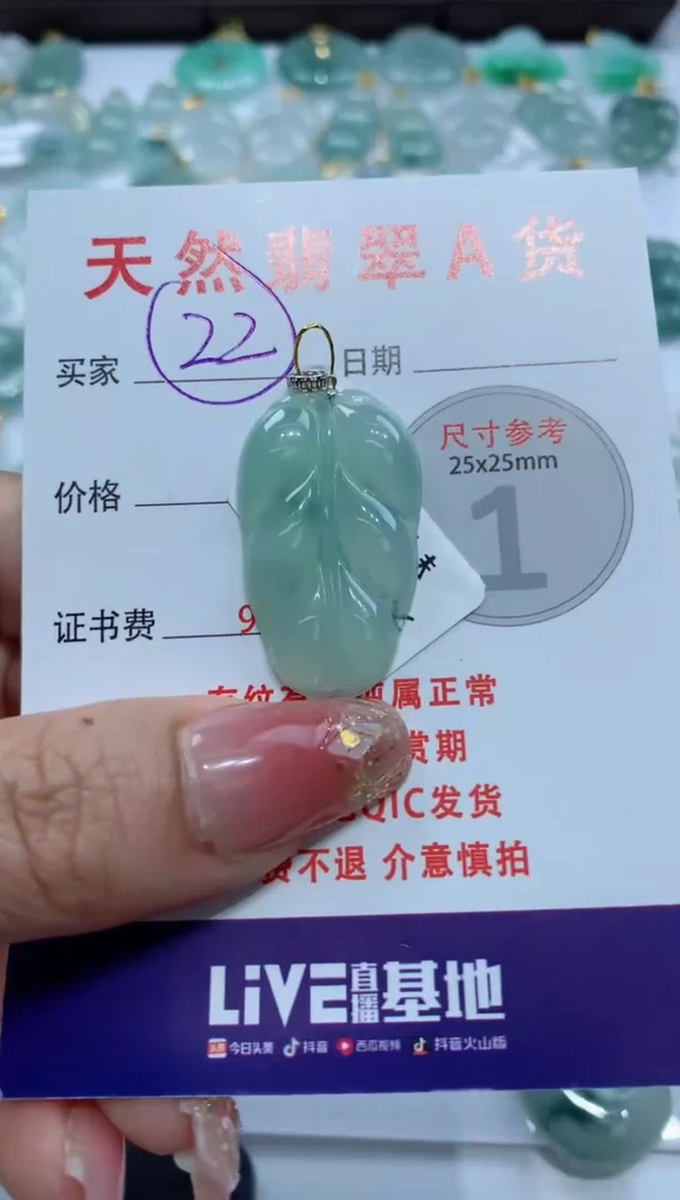 【闪购商品】翡翠颈饰未镶嵌天然A货翡翠挂件