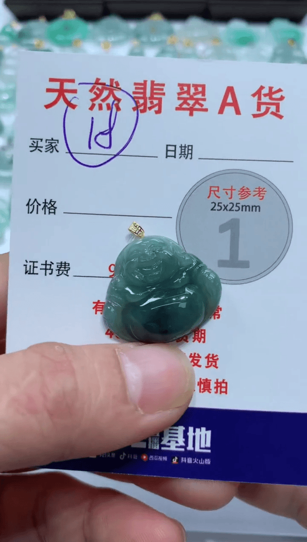 【闪购商品】翡翠颈饰未镶嵌天然A货翡翠挂件