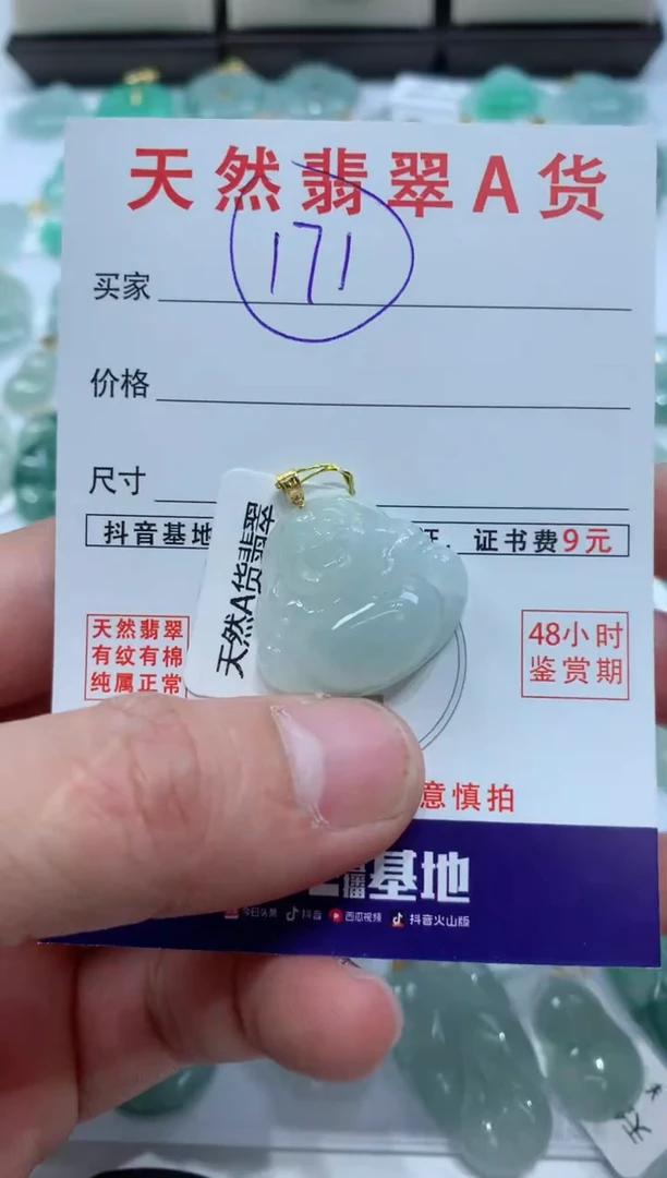 【闪购商品】翡翠颈饰未镶嵌天然A货翡翠