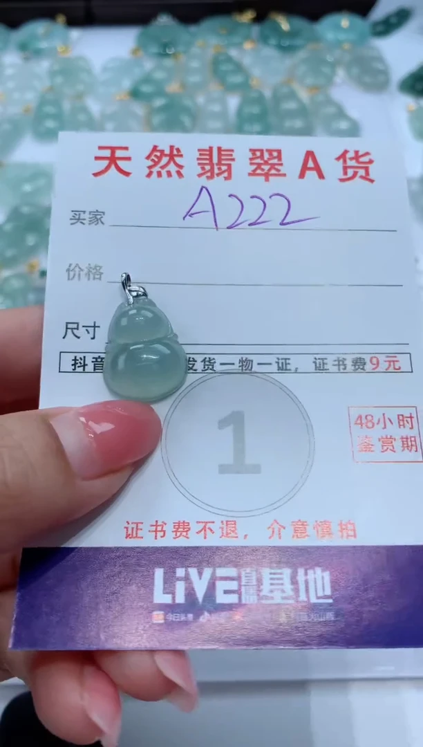 【闪购商品】翡翠颈饰未镶嵌天然A货翡翠挂件