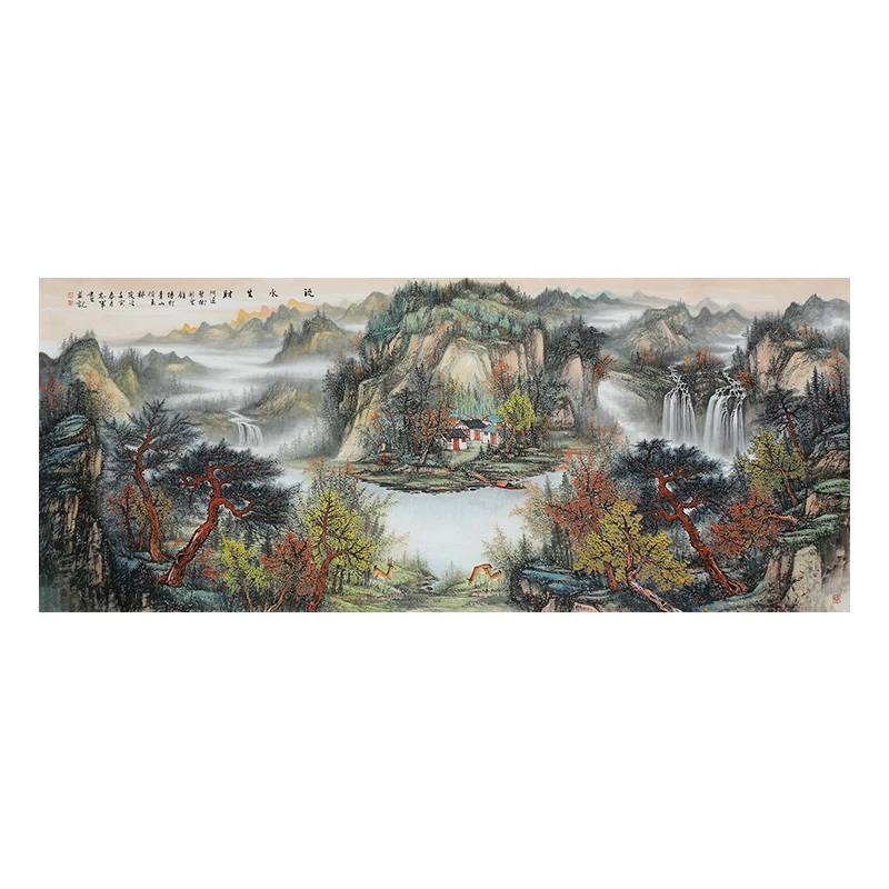 【墨华斋】龙志军 240x96cm无框 多款 巨幅小八尺精品国画山水作品