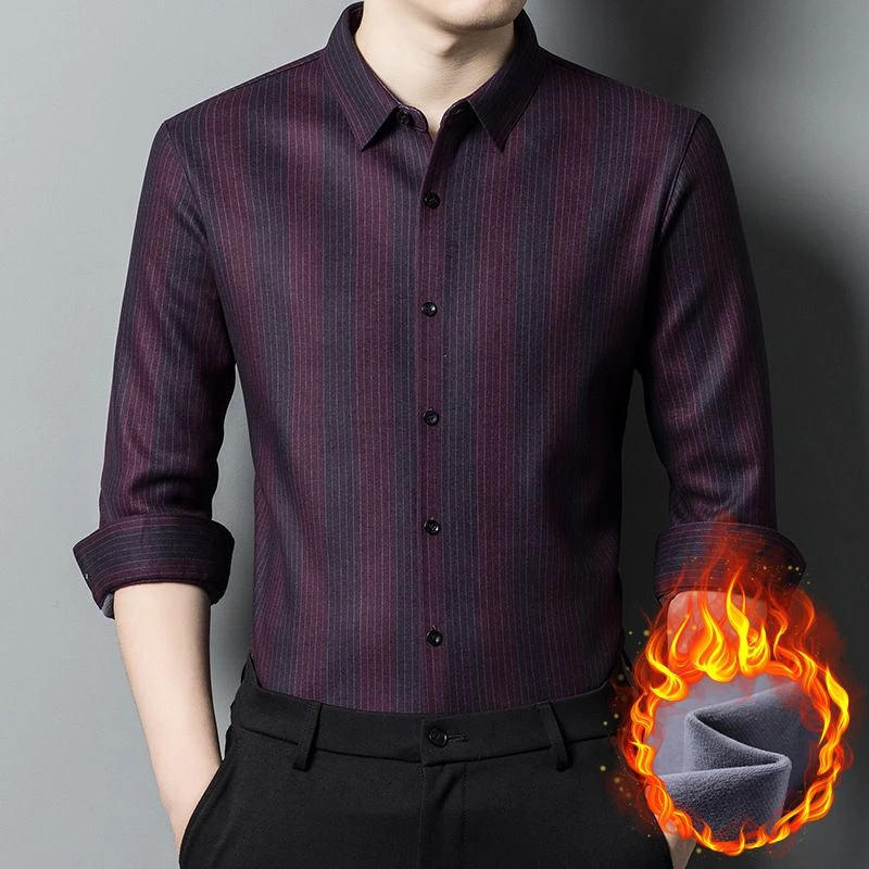 女儿结婚礼服爸爸装衬衫中年喜公公岳父冬父母加绒新娘父亲婚宴装