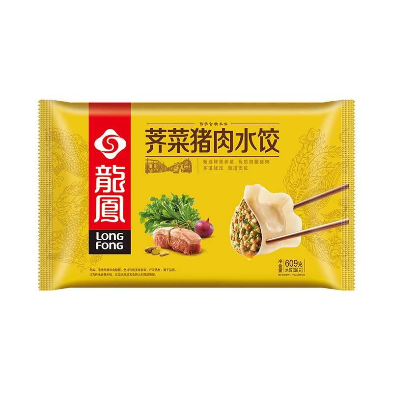 龙凤猪肉荠菜水饺 609g/袋