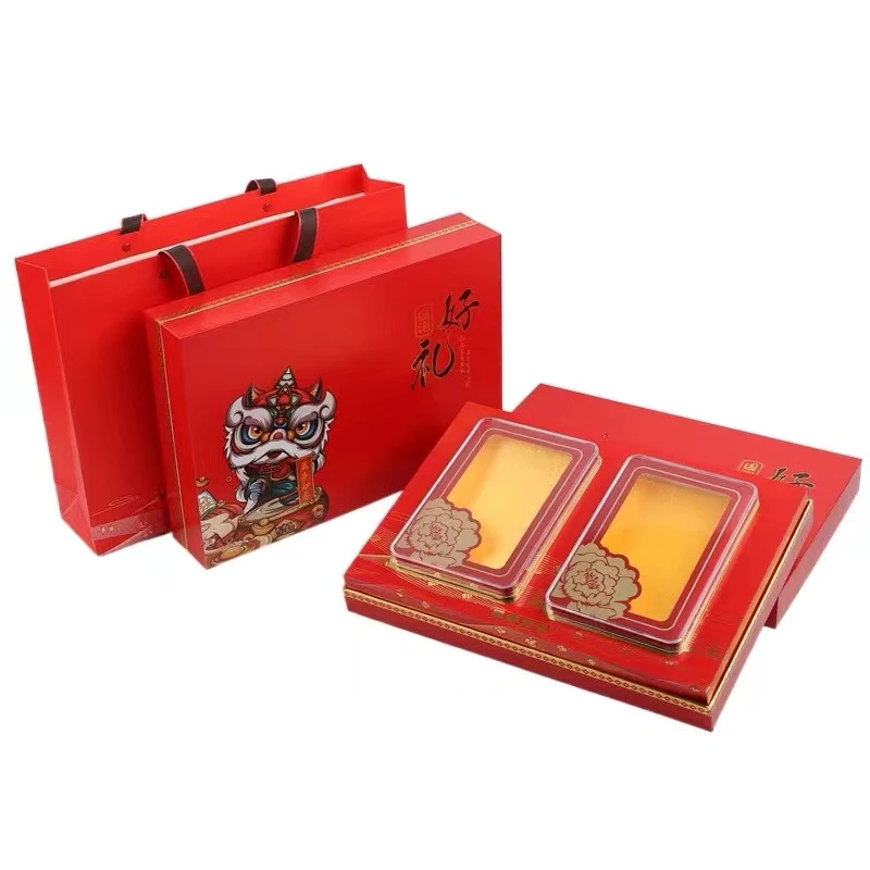 【醒狮双拼礼盒 】 元贝鲍鱼海参双拼礼盒装