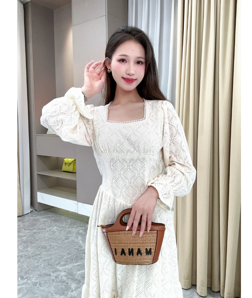 【白色恋人 】高级感气质收腰显瘦御姐风碎花裙