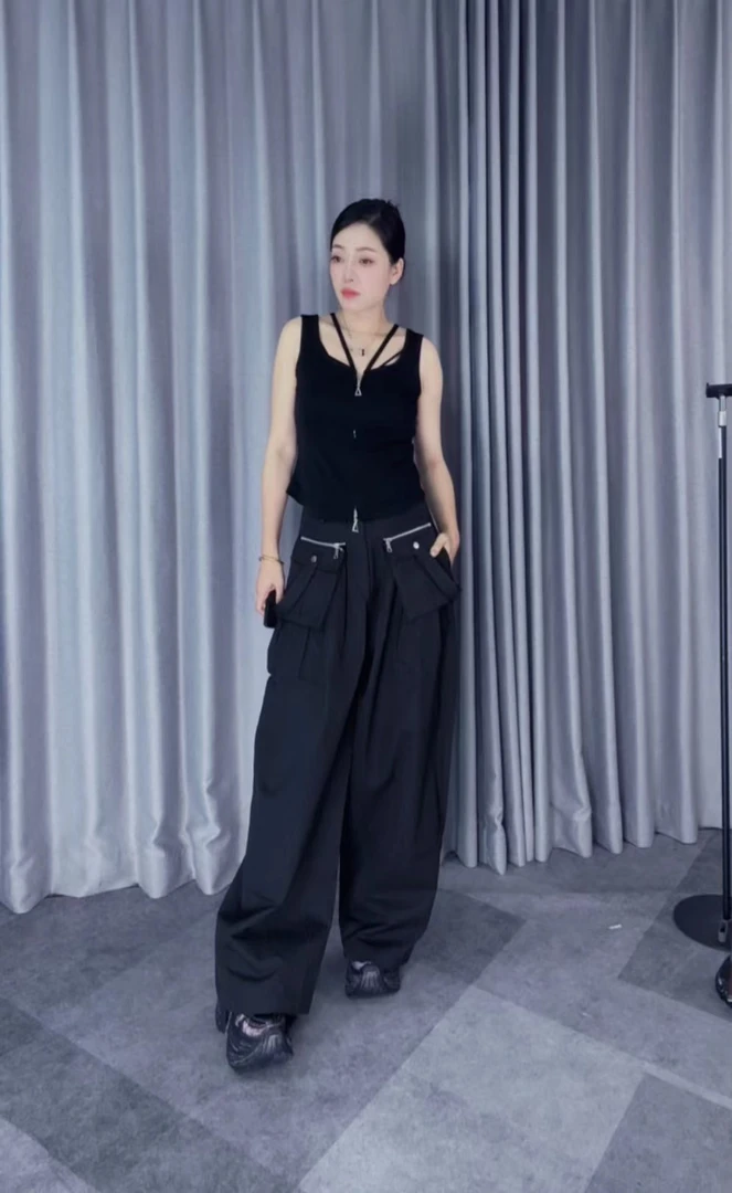 丽姐穿搭新款口袋裤休闲裤特价不退换