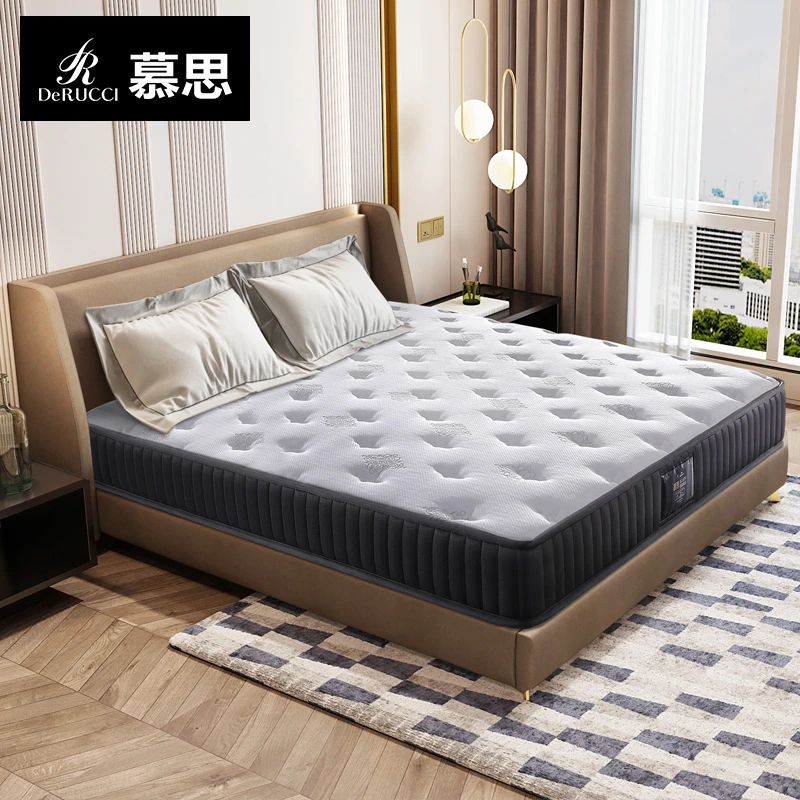 DE RUCCI/慕思床垫 082款健脊天然乳胶床垫三区护脊弹簧偏硬床垫