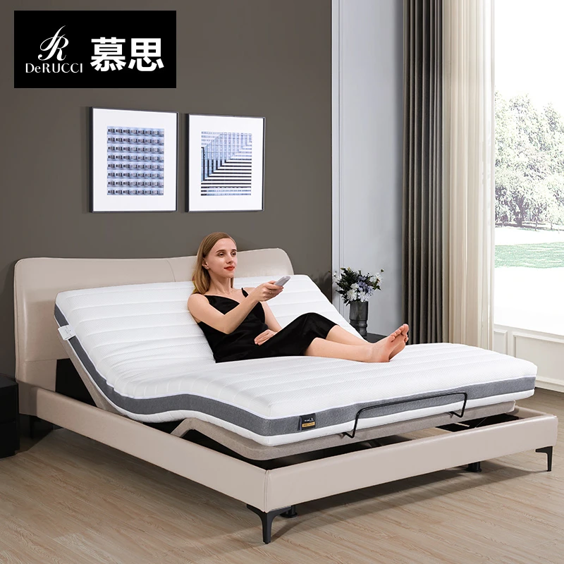 DE RUCCI/慕思智能床垫现代简约电动多功能升降床乳胶垫1.8m双人