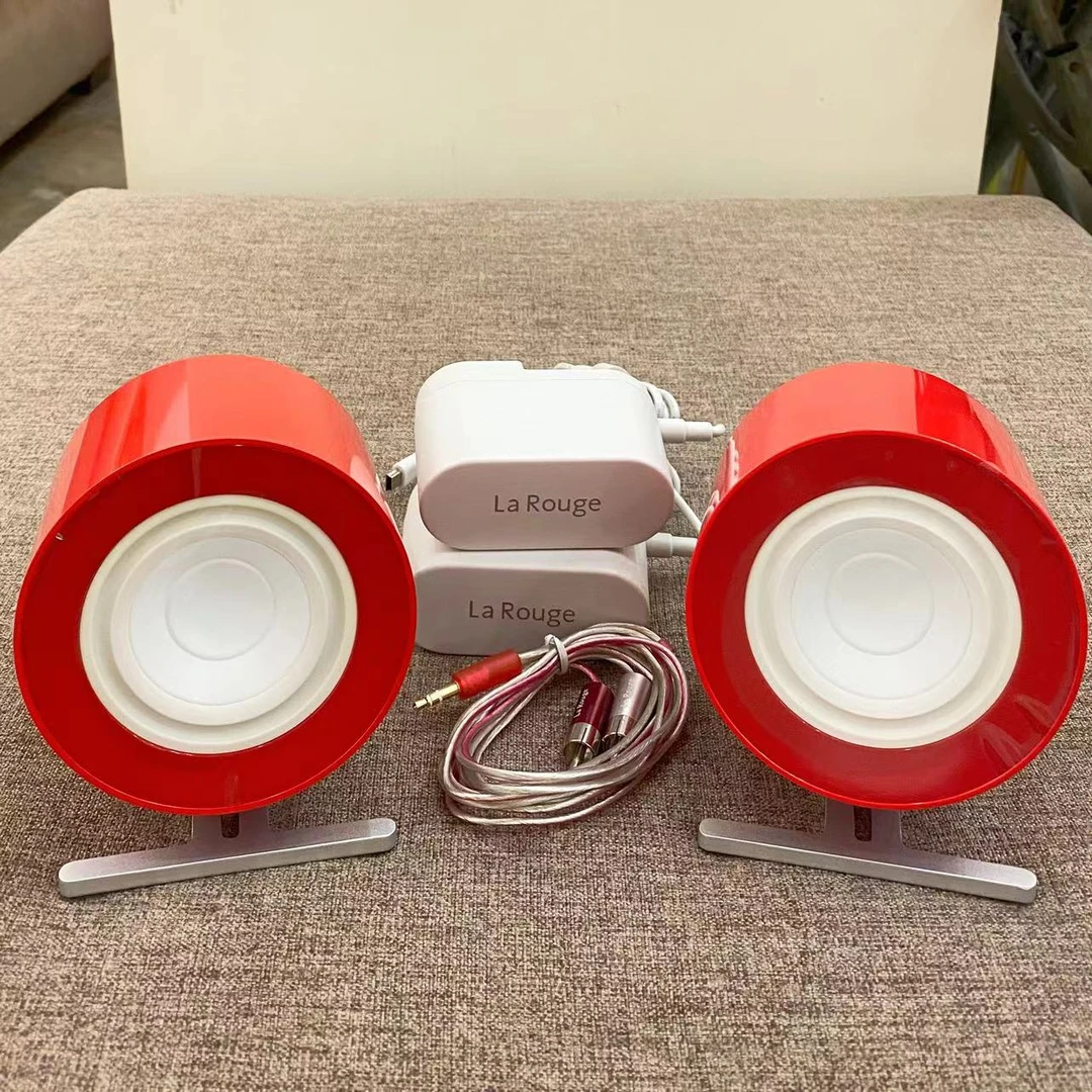 台湾全新LaRouge2.0m监听音箱2.5寸双音圈全频钕磁喇叭铝合金箱