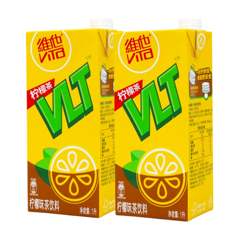 维他柠檬茶1L*2盒畅饮装 维他奶原味豆奶饮料柠檬味茶饮料