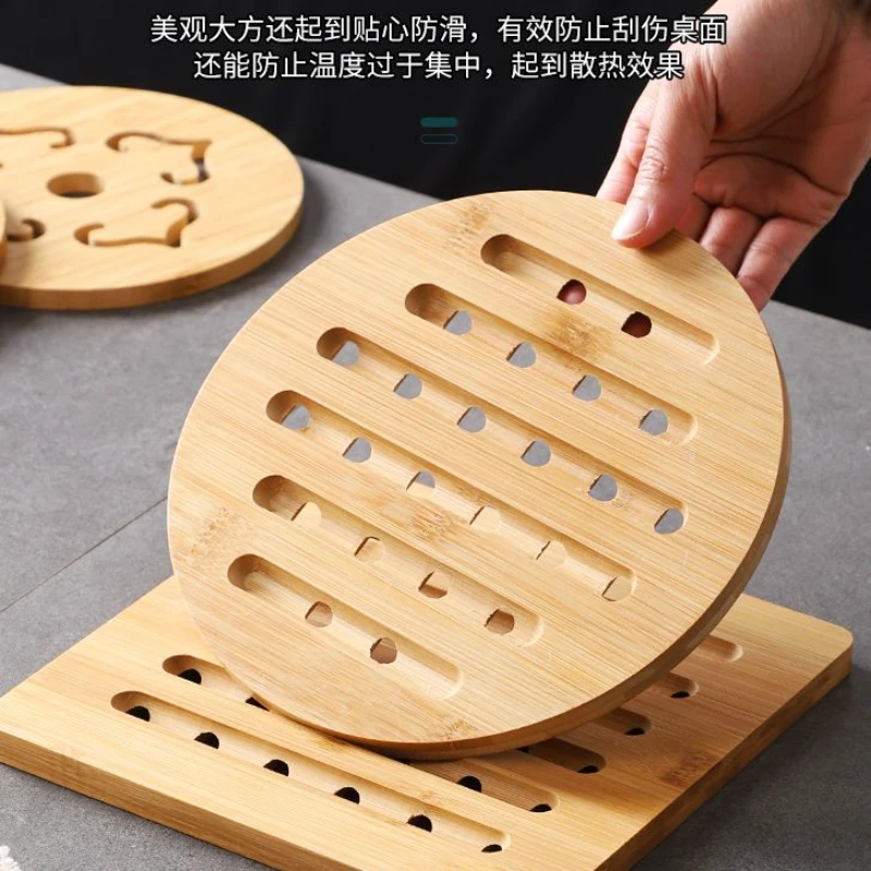 餐桌隔热垫砂锅垫锅底竹垫耐高温家用菜垫子桌面盘垫碗垫家居百货