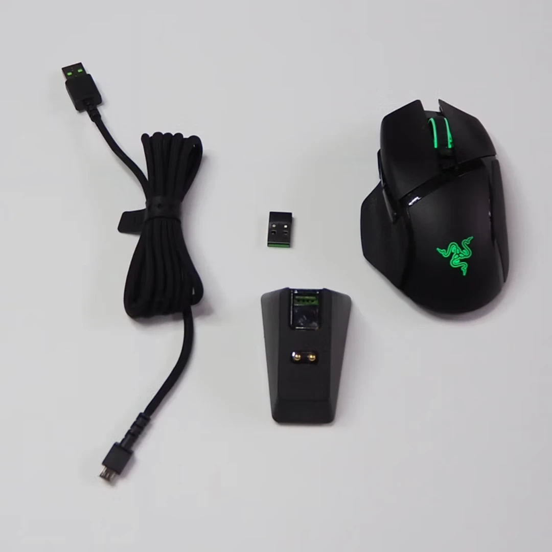 99新 Razer/雷蛇 【响丸】巴塞利斯终极版双模无线RGB电竞鼠标