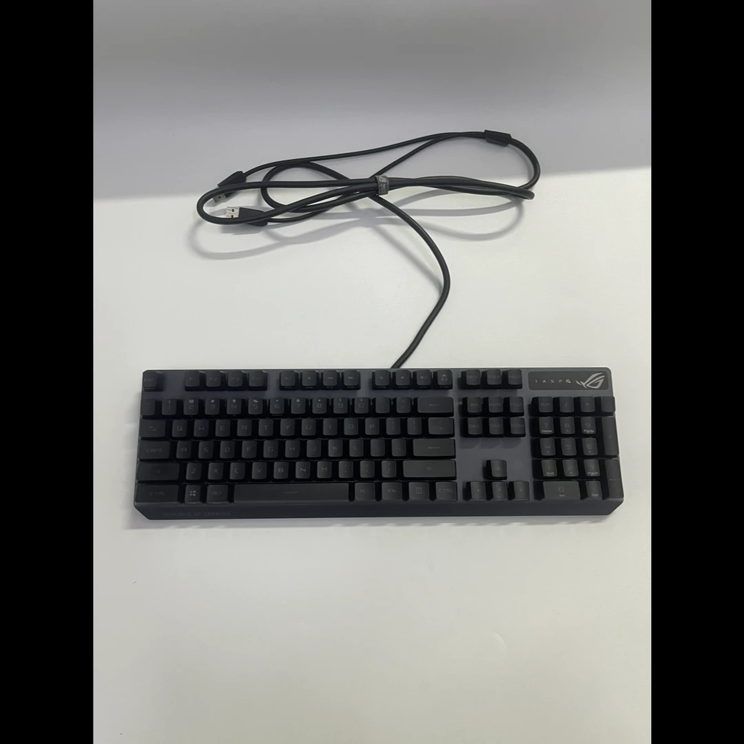 95新 ROG 【小兔子专属】ROG/玩家国度游侠RX光轴有线104键机械键盘