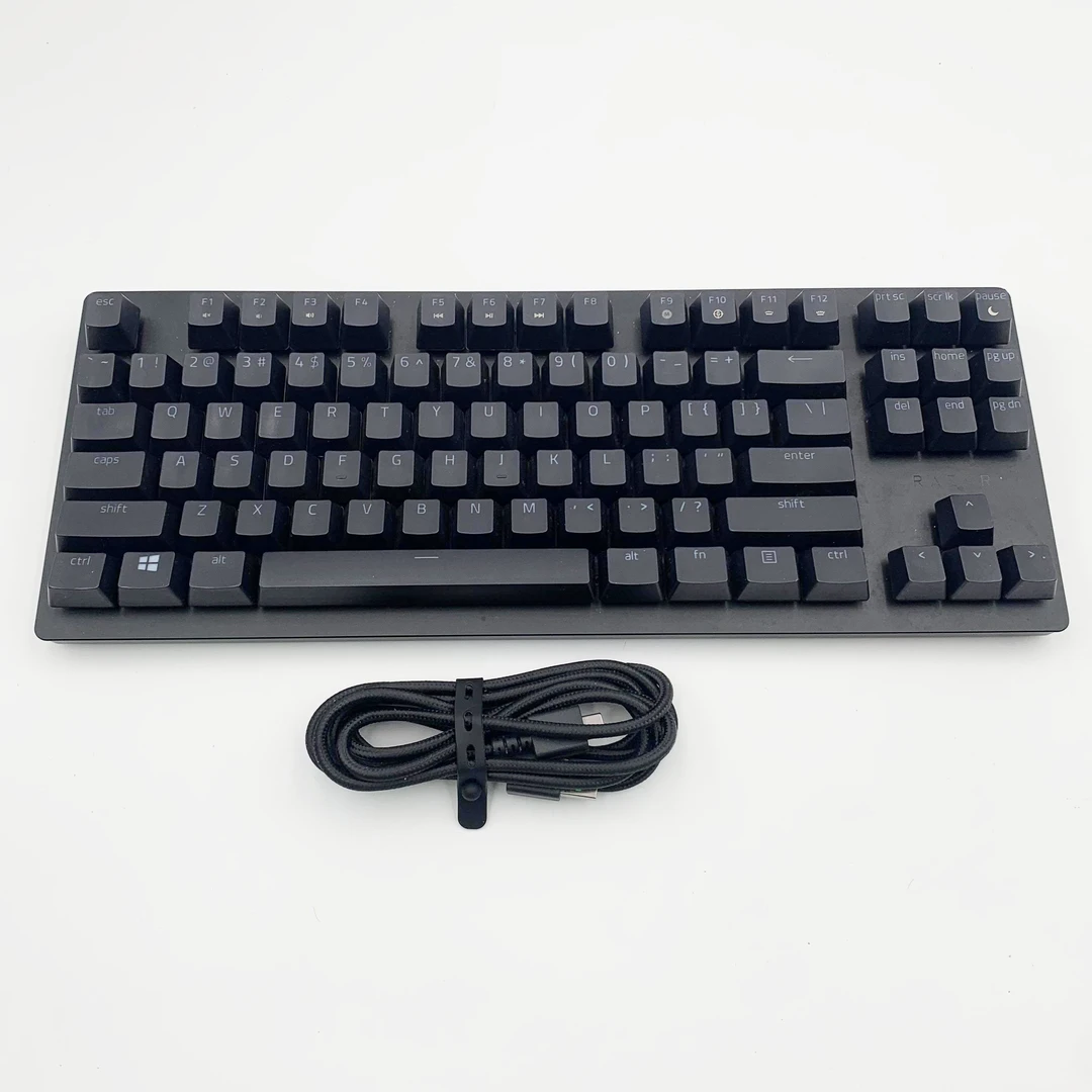 99新 Razer/雷蛇 国行原装 猎魂光蛛竞技版87键RGB光轴机械键盘