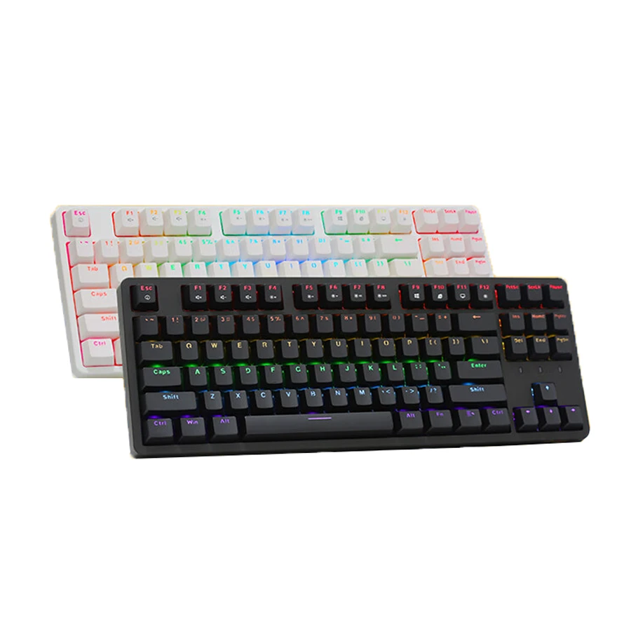 99新  艾石头 FE87 RGB 热插拔RGB背光有线机械电竞键盘男女通用