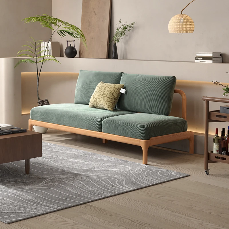 2024新款极简沙发床简约家用小户型网红款实木客厅坐卧一体布艺