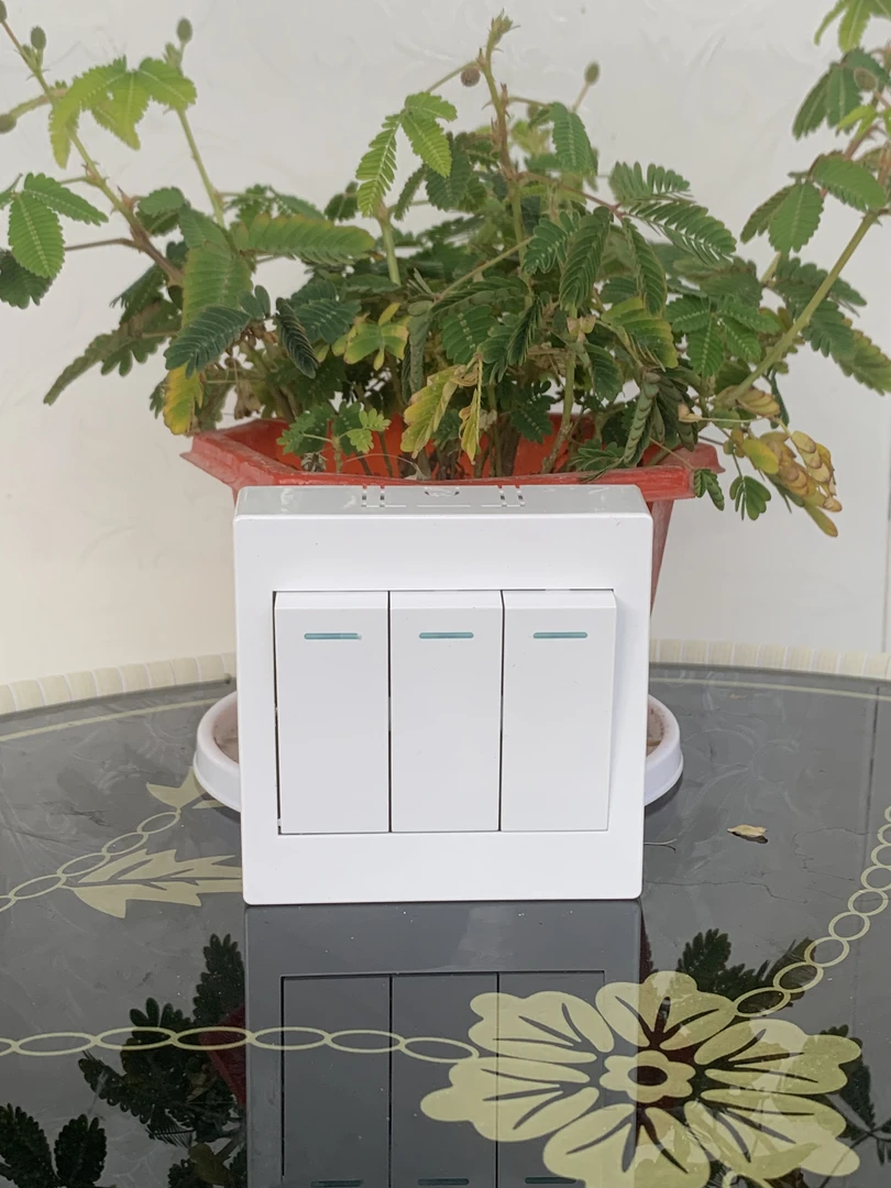 明装家装款，三开双控，纯铜触点，pvc阻燃