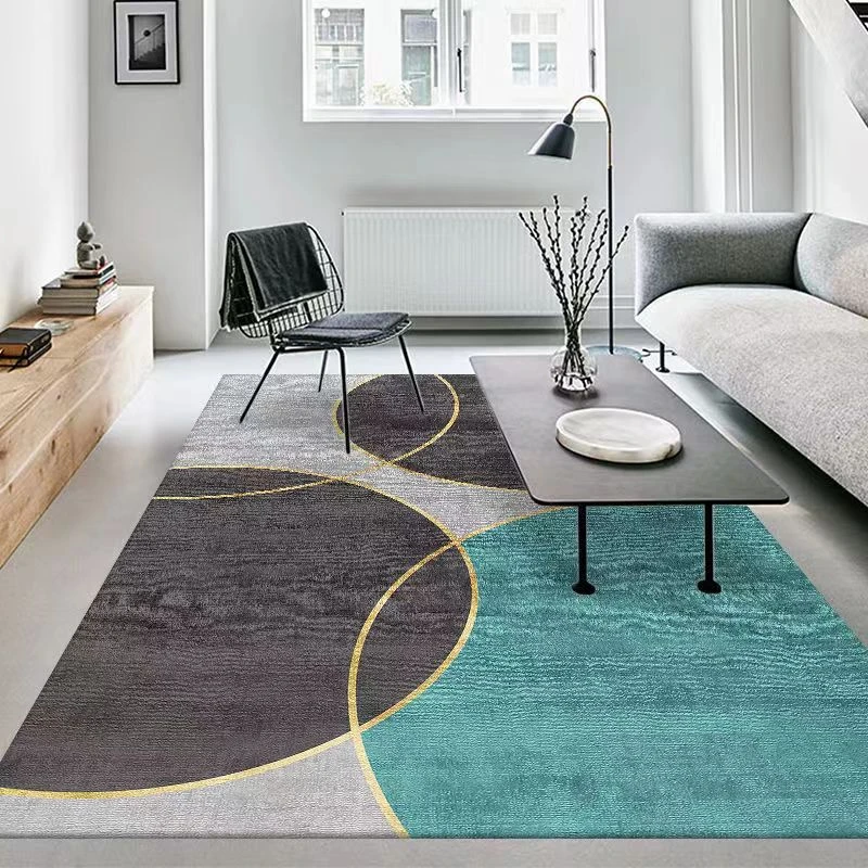 加厚水晶绒轻奢时尚网红家用大面积客厅书房地毯床边毯茶几垫免洗